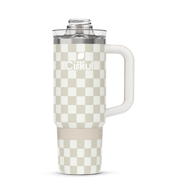 Limited Edition: 30oz. Taupe Tartan Travel StrawSip™ Tumbler (HM43)