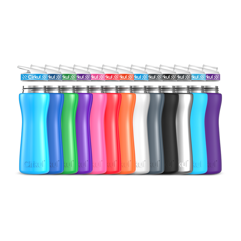 22oz. Stainless Steel Bottle & Comfort Grip Lid (L355)
