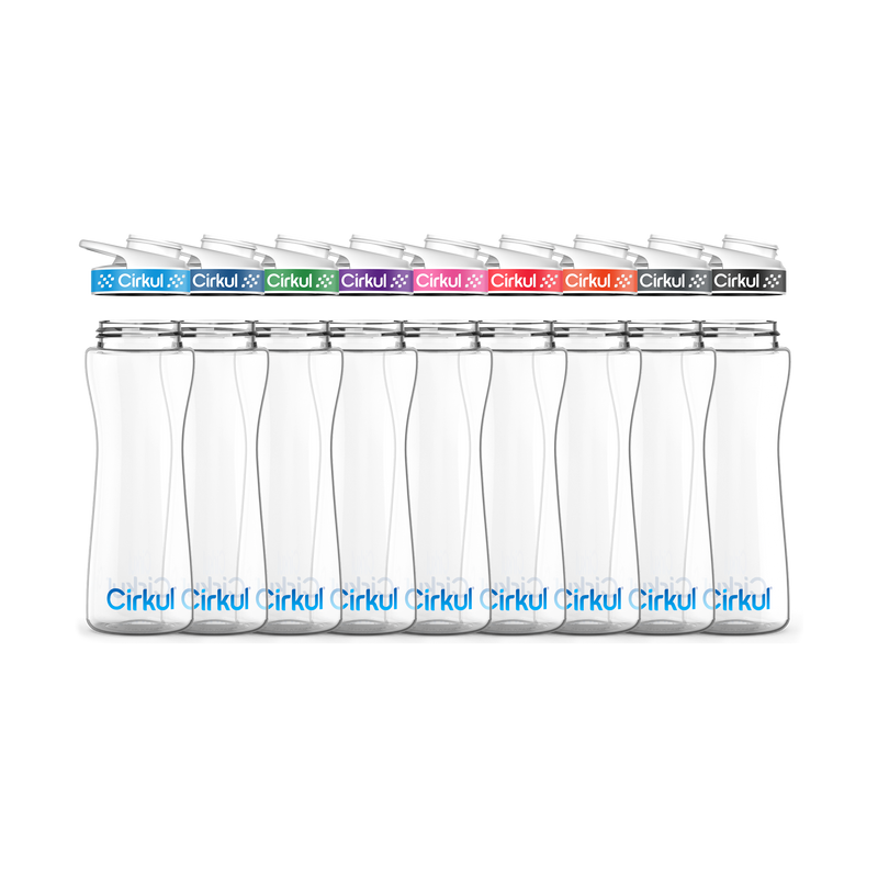 22oz. Plastic Bottle & Comfort Grip Lid (9SDV)