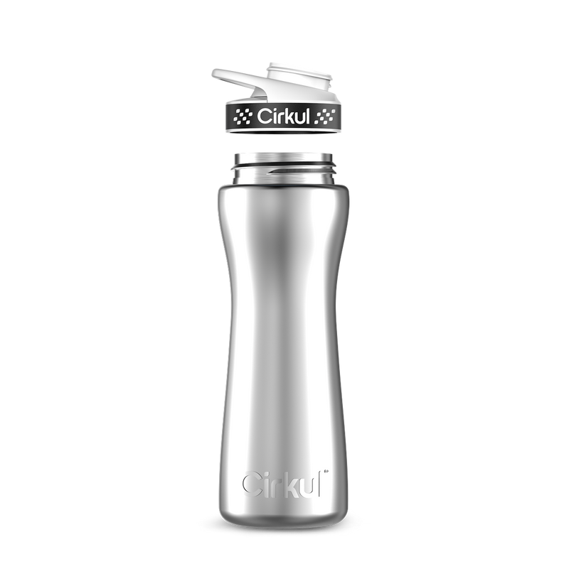 22oz. Stainless Steel Bottle & Comfort Grip Lid (L355)