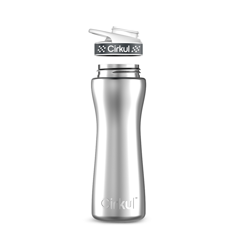 22oz. Stainless Steel Bottle & Comfort Grip Lid (L355)