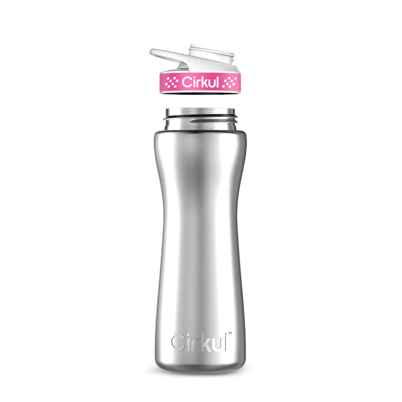 22oz. Stainless Steel Bottle & Comfort Grip Lid (L355)