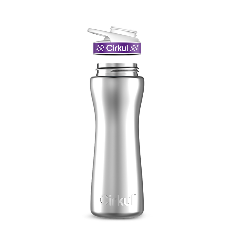 22oz. Stainless Steel Bottle & Comfort Grip Lid (L355)