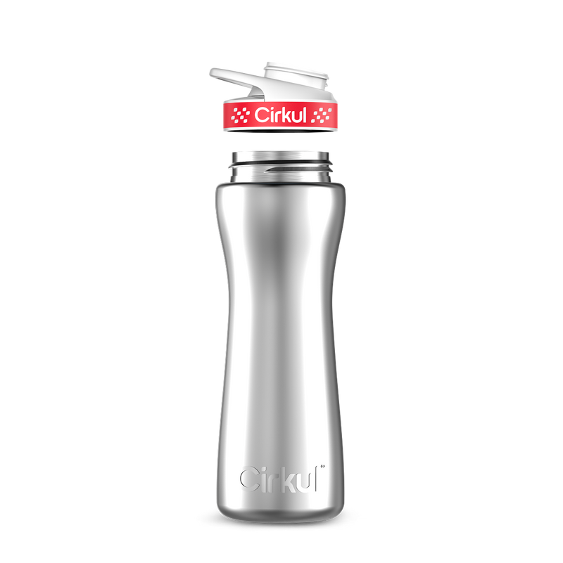 22oz. Stainless Steel Bottle & Comfort Grip Lid (L355)